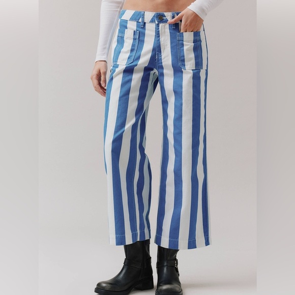 Urban Outfitters BDG Joey Striped Straight Leg Pant - Picture 3 of 10